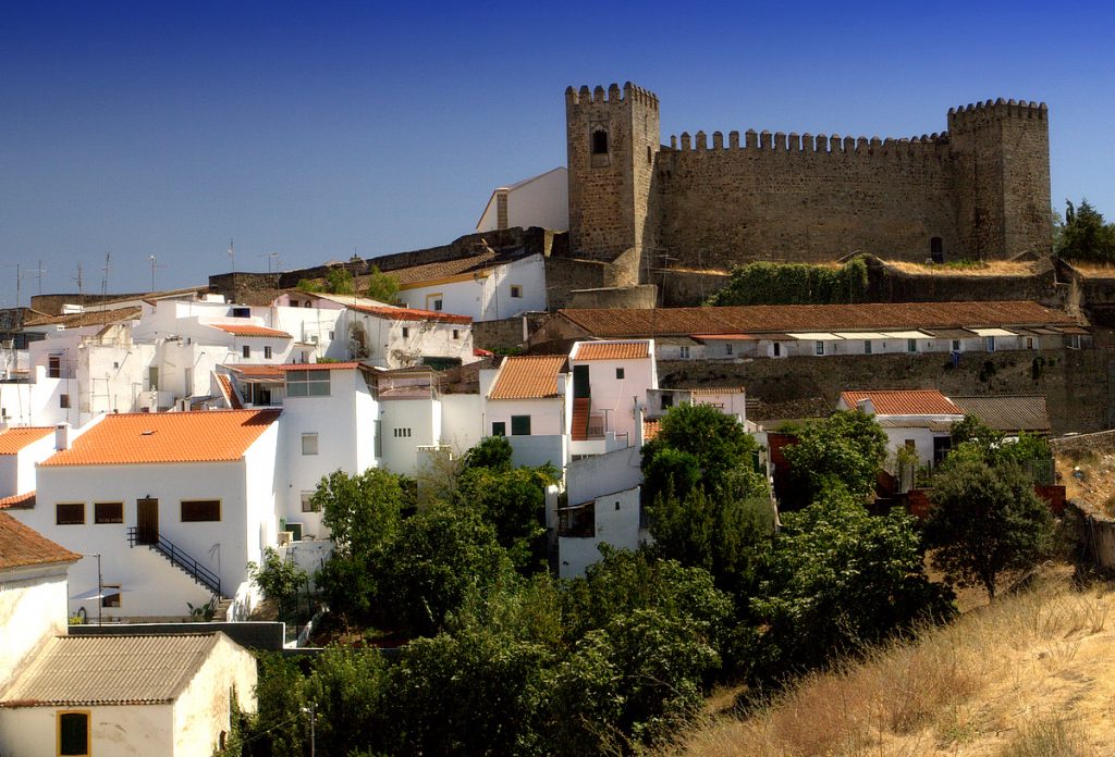 Fotografia com o Castelo de Campo Maior