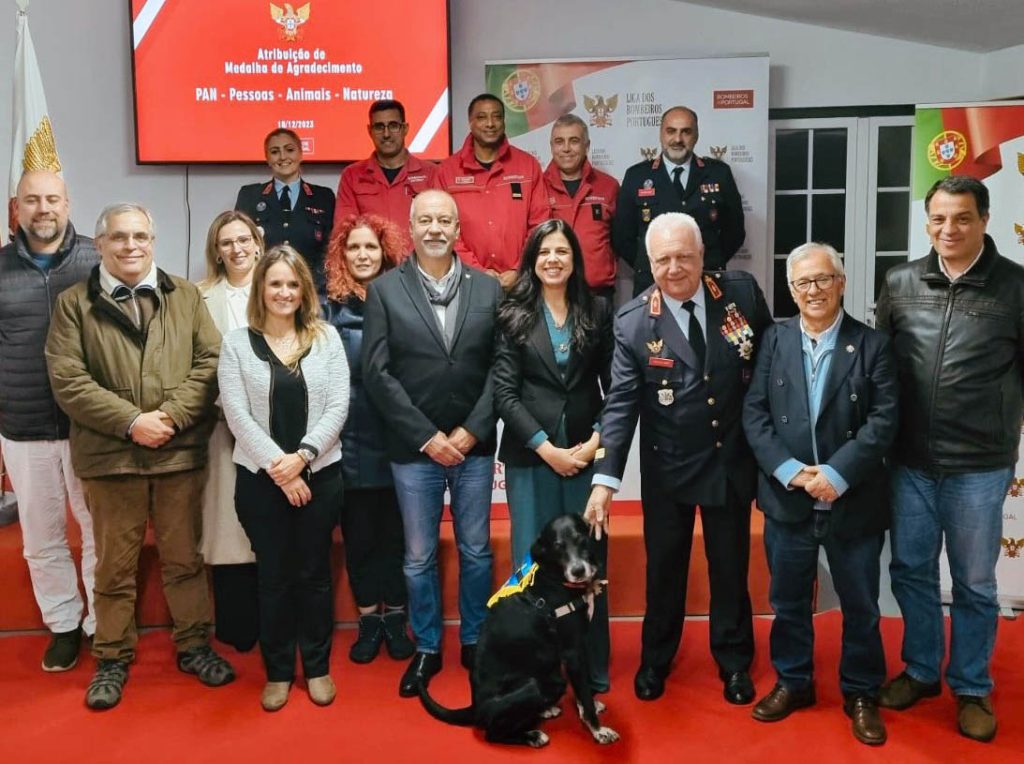 Homenagem ao PAN da Liga dos Bombeiros Portugueses.